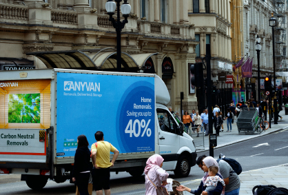Drovo campaign with Anyvan on luton vans