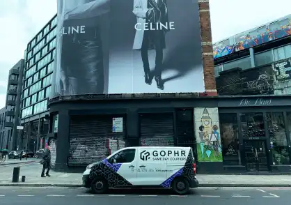 Gophr on van advertising